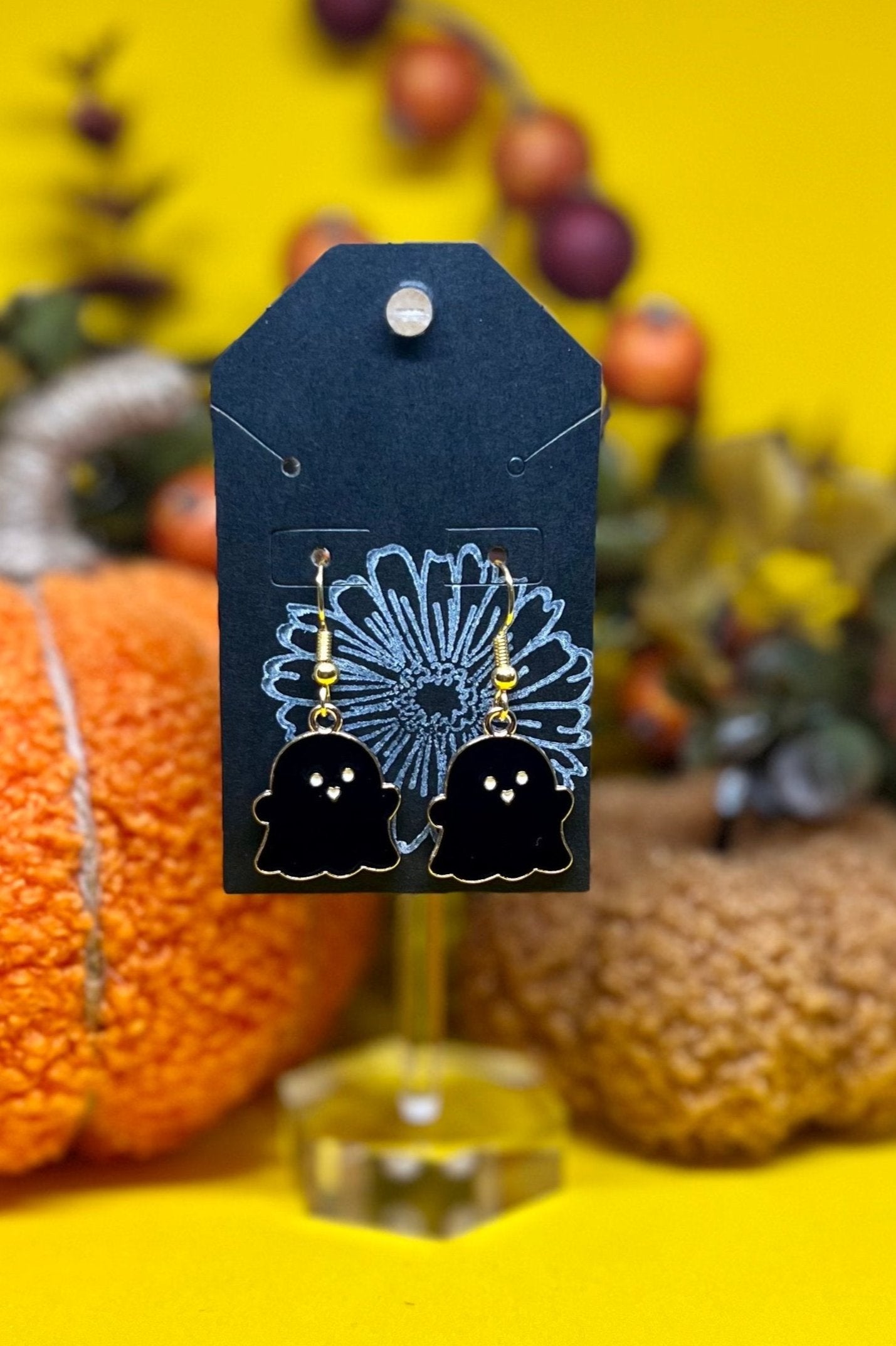 Pendientes de encanto fantasma de Halloween ? Pendientes colgantes adorables | Linda joyería fantasma | Pendientes de Halloween para mujer