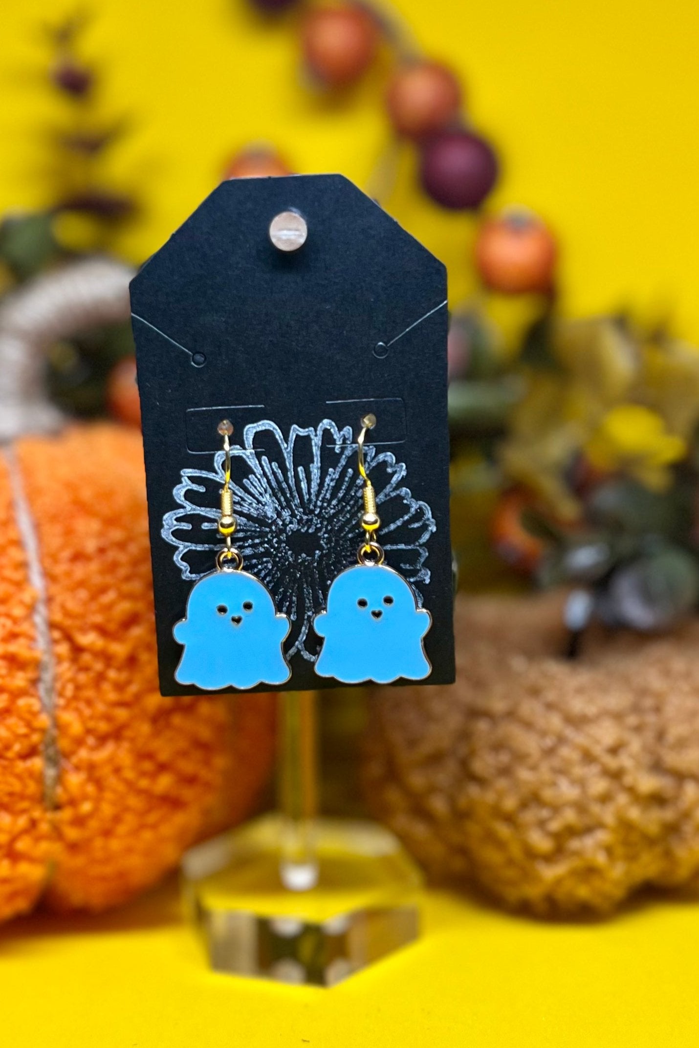 Pendientes de encanto fantasma de Halloween ? Pendientes colgantes adorables | Linda joyería fantasma | Pendientes de Halloween para mujer