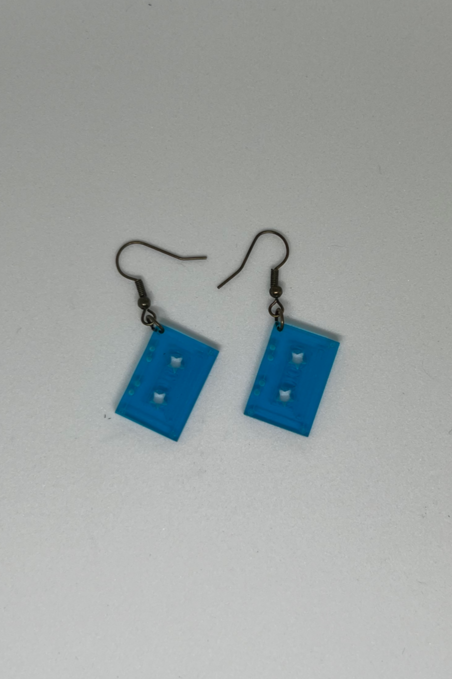 Pendientes retro de cinta de casete de neón ? Joyería nostálgica de los 90 | Regalo para amantes de la música