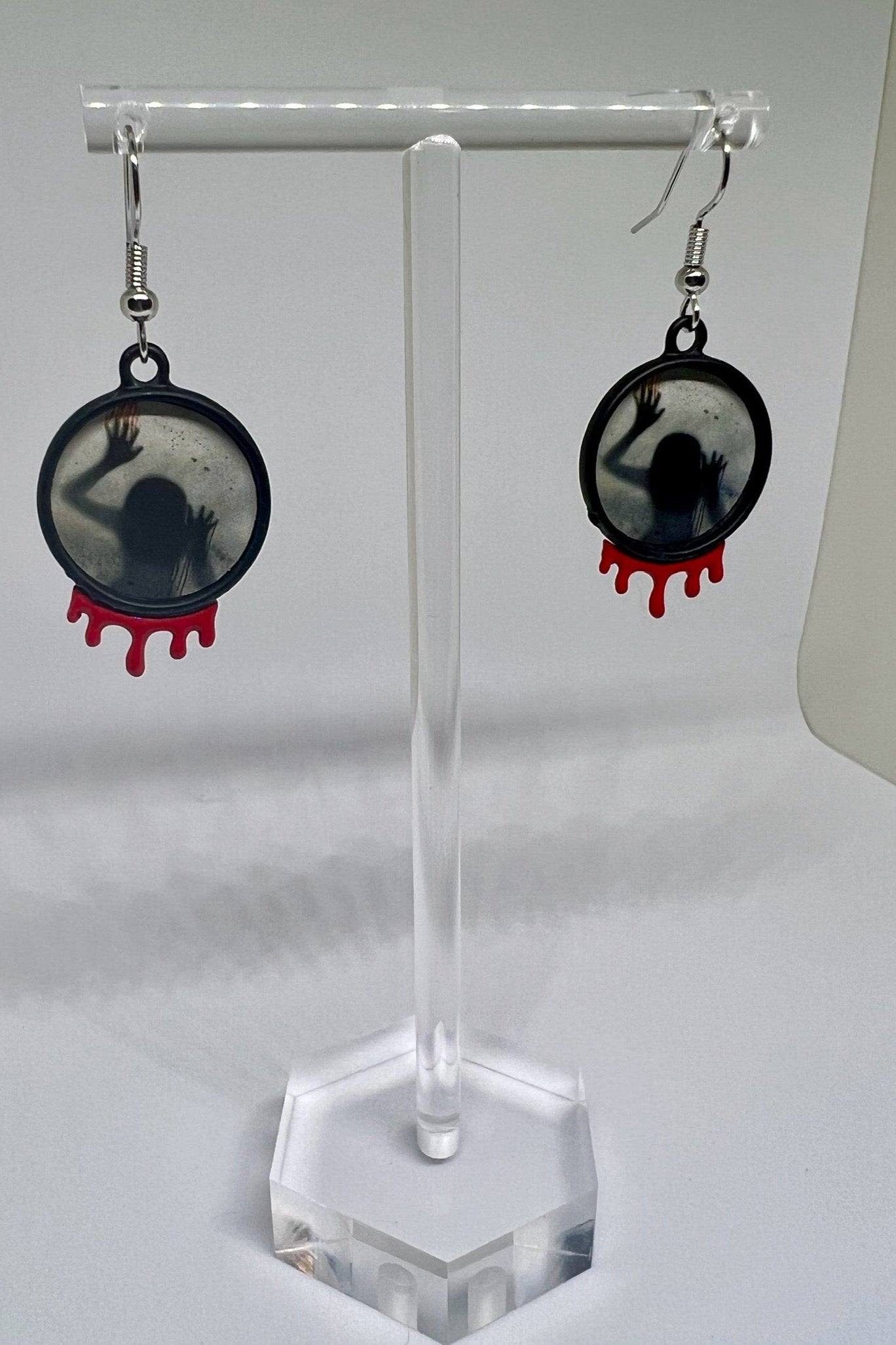 Trapped Behind Glass Earrings