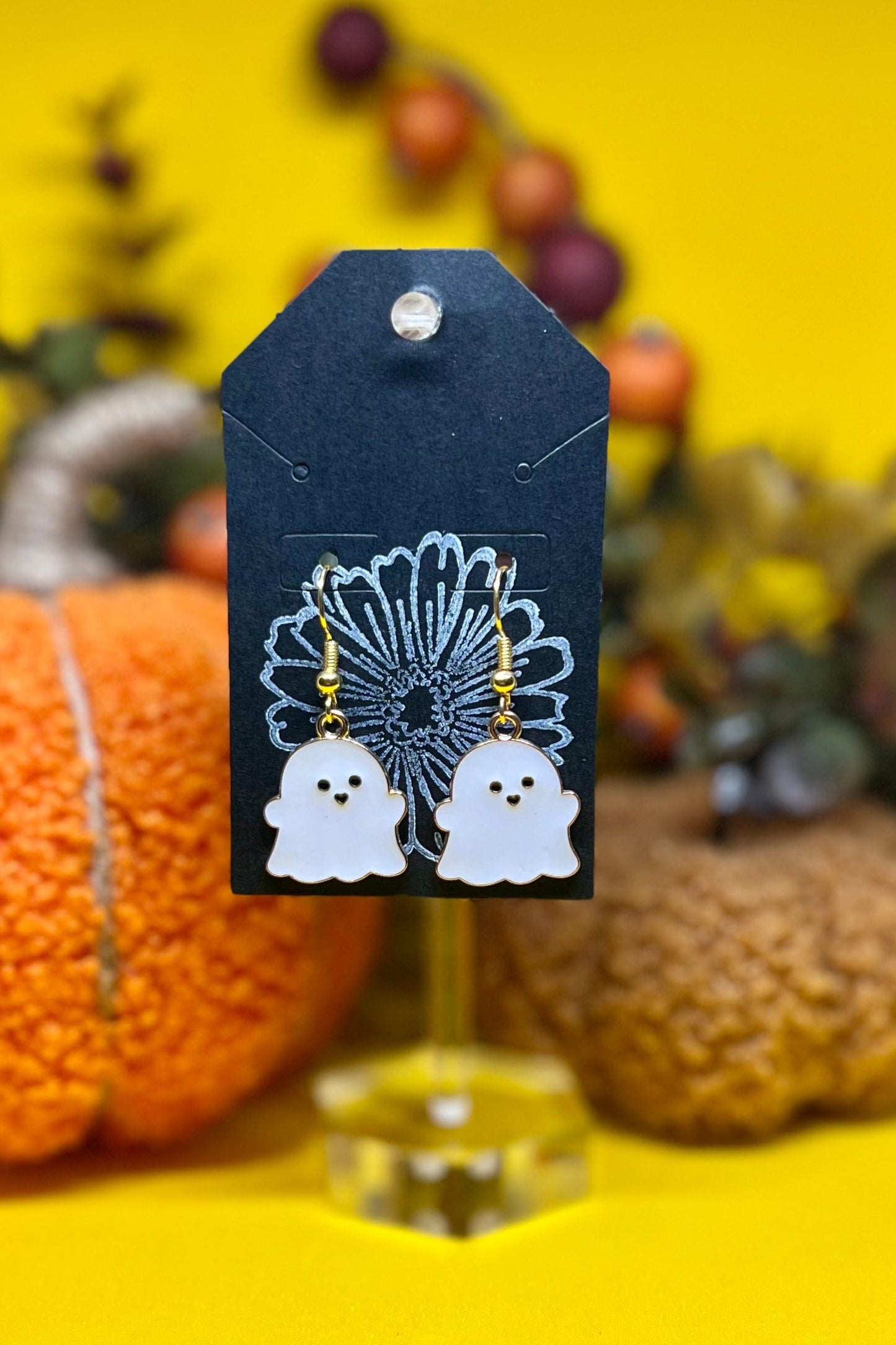 Pendientes de encanto fantasma de Halloween ? Pendientes colgantes adorables | Linda joyería fantasma | Pendientes de Halloween para mujer