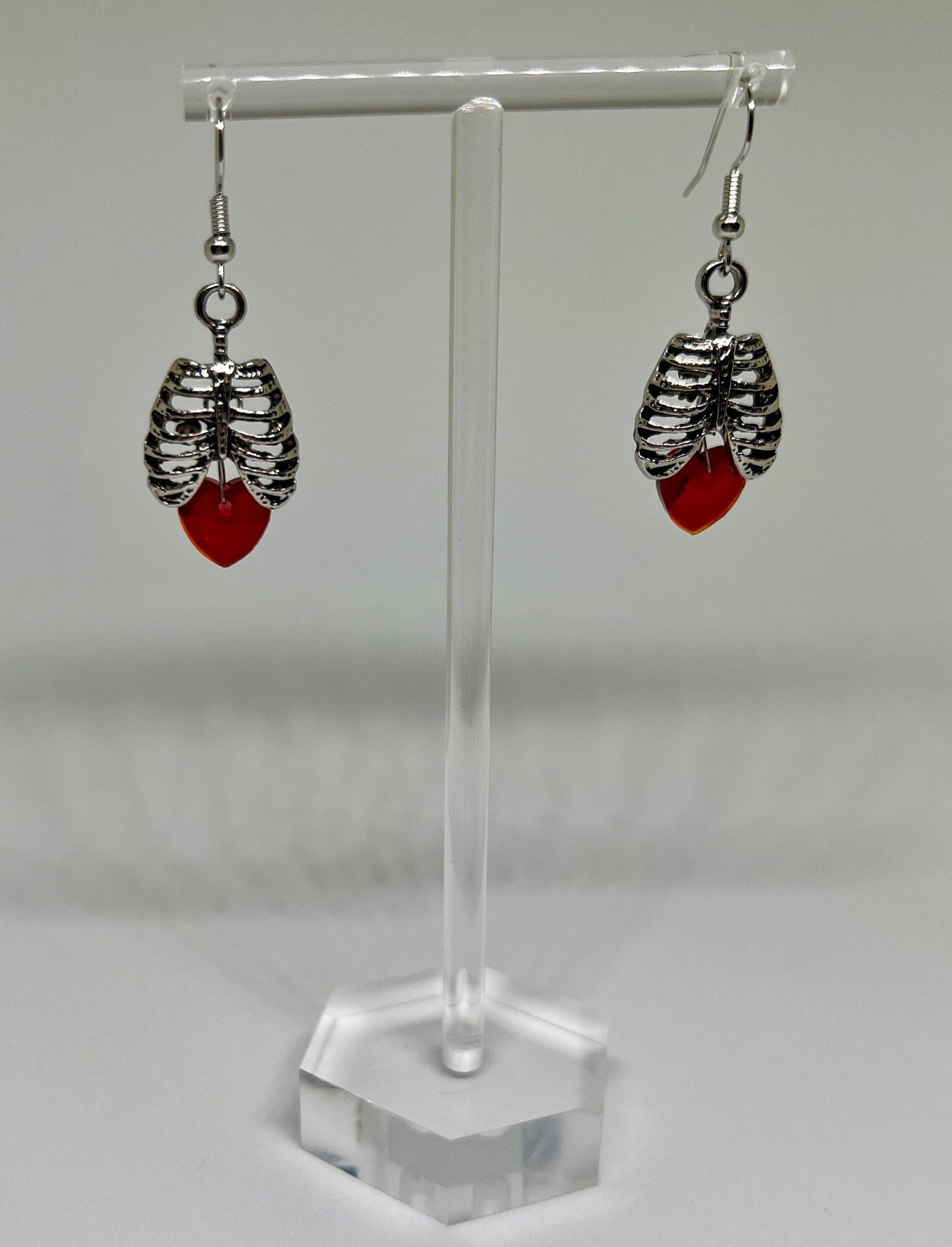 Caged Heart Earrings