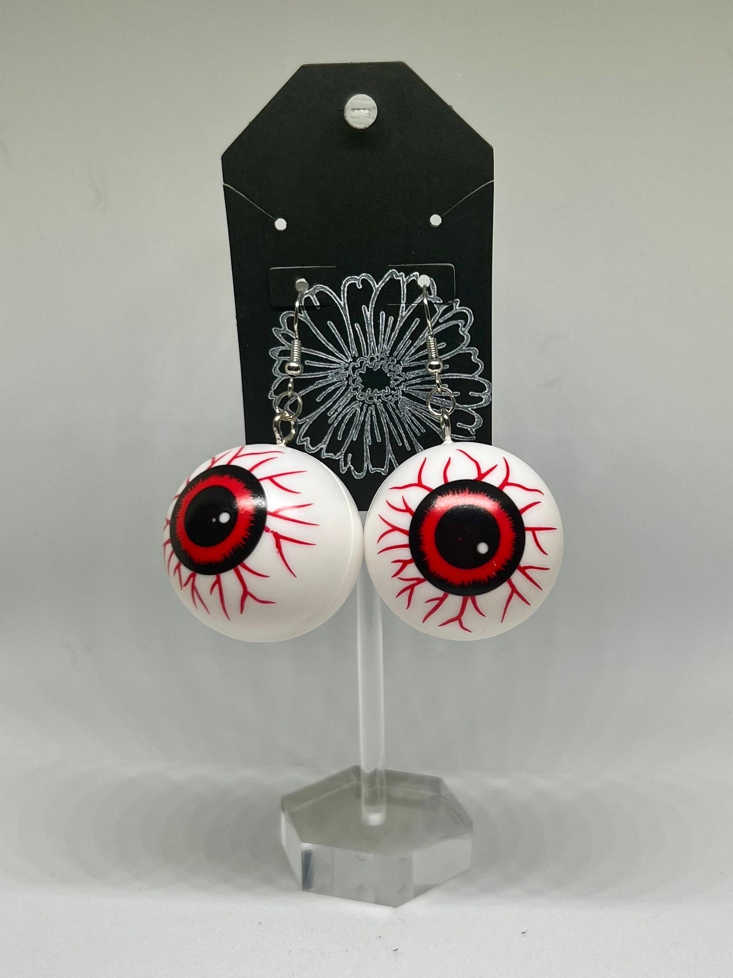 Pendiente de plástico con globo ocular de Halloween | Joyería tonta y divertida | Pendientes de disfraces espeluznantes ? Idea de regalo única