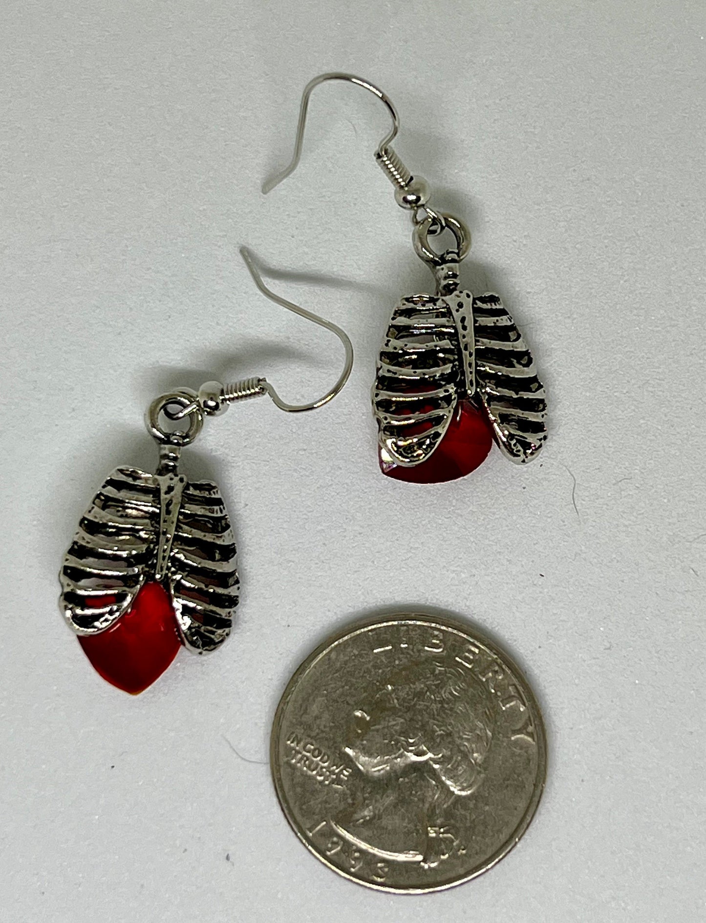 Caged Heart Earrings